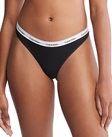 Calvin Klein Women's Modern Logo Low-Rise Thong Underwear QD5043