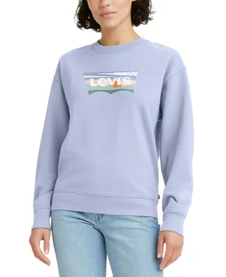 Levi's Women's Comfy Logo Fleece Crewneck Sweatshirt