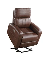 White Label Crackle Power Lift Chair