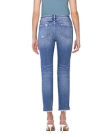 Flying Monkey Women's High Rise Slim Straight Jeans