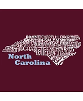 North Carolina - Big Girl's Word Art Crewneck Sweatshirt
