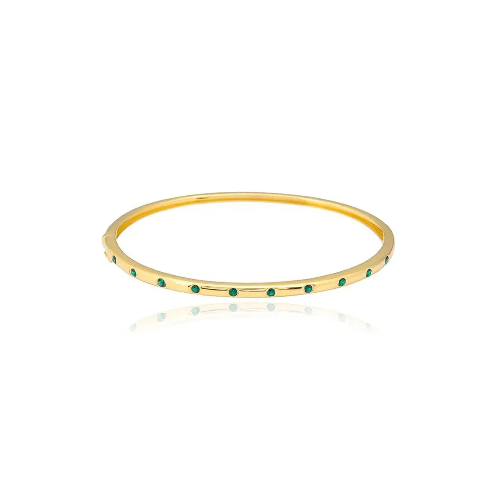 Alev Jewelry Aj by Alev Inlay Gemstones Bangle