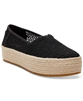 Toms Women's Valencia Moroccan Crochet Platform Espadrilles