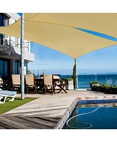Yescom 19x13 Ft Rectangle Hdpe Sun Shade Sail Canopy 97% Uv Block Outdoor Garden 2 Pack