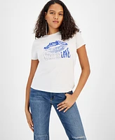 Guess Women's Lips Graphic Embellished T-Shirt