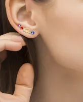 Lacoste Gold-Tone Deva Multicolor Stone Drop Earrings