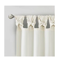 Emilia Twist Tab Lined Window Curtain Panel, 50"W x 120"L