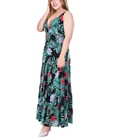 Ny Collection Plus Size Spaghetti Strap Maxi Dress