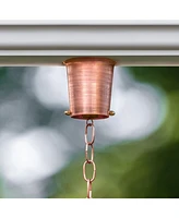 Marrgon 2 Inch Copper Gutter Adapter - Rain Chain Hanger & Diverter