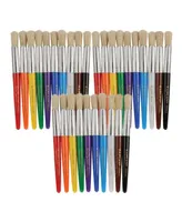 Kaplan Early Learning Easy to Grip Colored Chubby Brushes- Set of 30