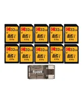 Kodak 32GB Class 10 Uhs-i U1 Sdhc Memory Card (10-Pack) with Usb 2.0 Card Reader