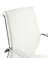 Office Star 41.25" Fabric, Chrome Mid Back Manager's Chair