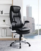 Office Star 49.5" Leather, Nylon Executive Bonded Leather Chair