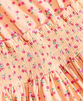 Epic Threads Big Girls Cherry-Print Smocked Dress, Created for Macy's