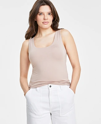 On 34th Women's Scoop-Neck Sleeveless Longline Tank Top, Created for Macy's