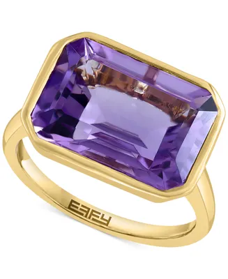 Effy Pink Amethyst Bezel Statement Ring (7-1/8 ct. t.w.) in 14k Gold