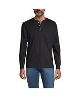 Lands' End Men's Super-t Long Sleeve Henley Shirt