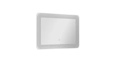 Slickblue Led Bathroom Vanity Wall-Mount Mirror with Touch Button