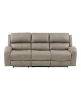 White Label Aubrey 85" Double Reclining Sofa