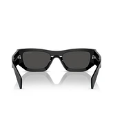 Prada Low Bridge Rectangular Unisex Sunglasses, Pr A01SF