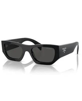 Prada Low Bridge Rectangular Unisex Sunglasses, Pr A01SF