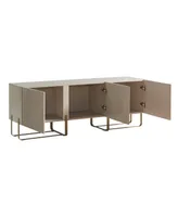 Furniture of America 60" Mdf Milo Modern Composite Three Cabinet Tv Stand