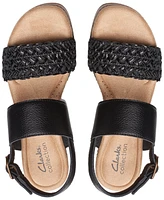 Clarks Seannah Step Woven Strap Clog-Style Platform Sandals