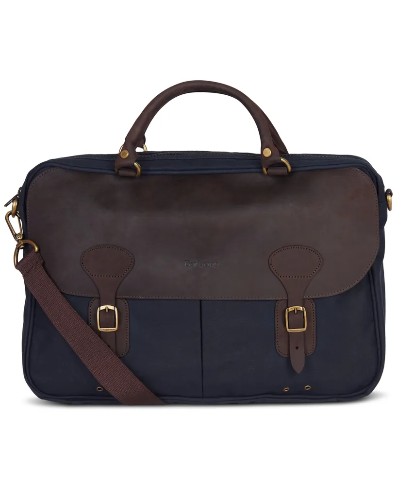 Barbour Men's Waxed Cotton Briefcase