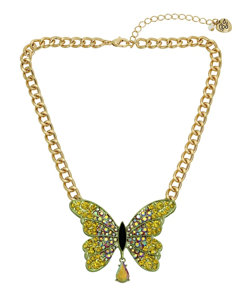 Betsey Johnson Faux Stone Spring Charm Layered Necklace | CoolSprings  Galleria