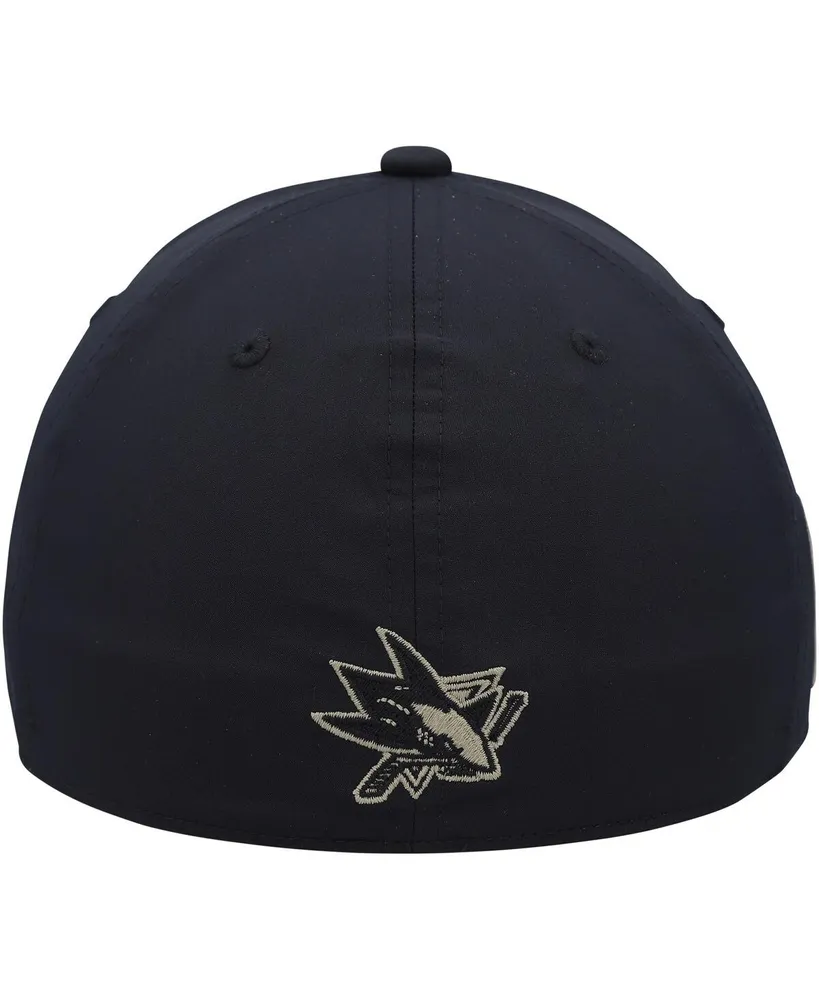 Men's adidas Camo, Black San Jose Sharks Military-Inspired Appreciation Flex Hat
