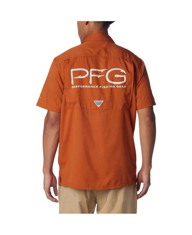 Men's Columbia PFG Tennessee Orange Tennessee Volunteers Slack Tide Camp  Button-Up Shirt