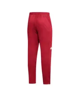 Men's adidas Scarlet Nebraska Huskers 2023 Travel Aeroready Tapered Pants