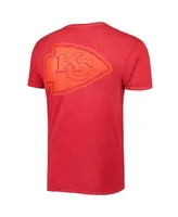 Men's '47 Brand Red Kansas City Chiefs Fast Track Tonal Highlight T-shirt