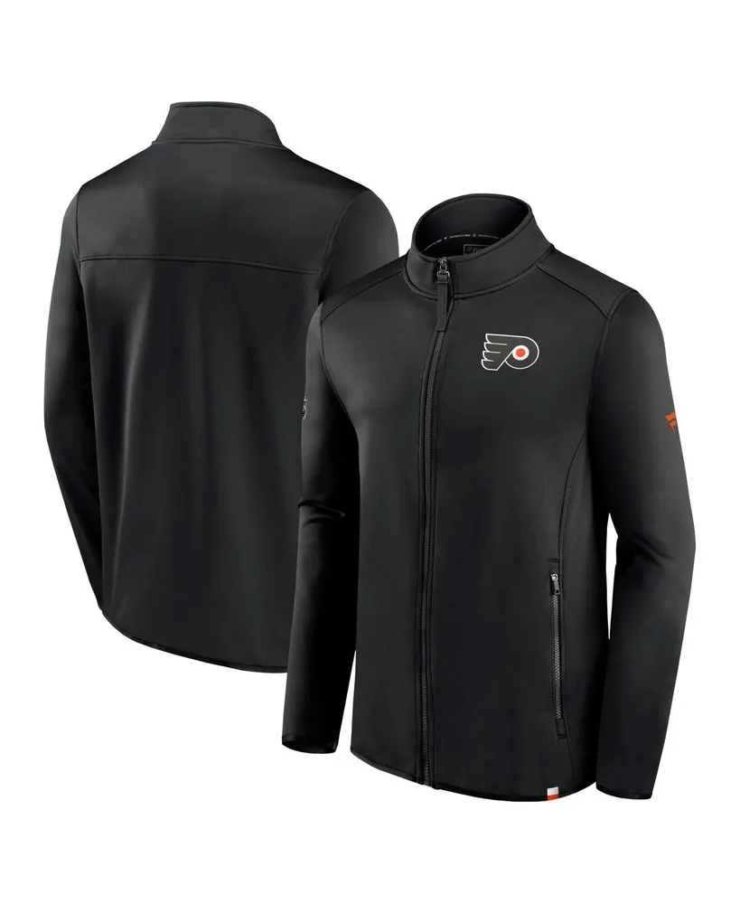 Men's Fanatics Black Philadelphia Flyers Authentic Pro Full-Zip Jacket