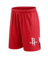 Men's Fanatics Red Houston Rockets Slice Shorts