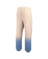 Women's Fanatics Tan, Royal Distressed Los Angeles Dodgers Luxe Ombre Lounge Pants