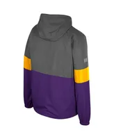 Men's Colosseum Charcoal Ecu Pirates Miles Full-Zip Jacket