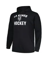 Men's Profile Black Los Angeles Kings Big and Tall Arch Over Logo Pullover Hoodie