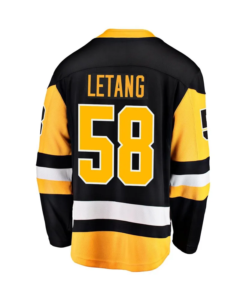 Men's Fanatics Kris Letang Black Pittsburgh Penguins Home Breakaway Jersey