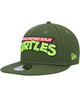 Men's New Era Green Teenage Mutant Ninja Turtles Wordmark Trucker 9FIFTY Snapback Hat