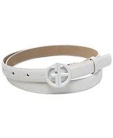 Giani Bernini Women's 2-Pc. Monochromatic Faux-Leather Belt Set