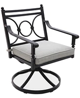 Wythburn Mix and Match Scroll Outdoor Swivel Chair