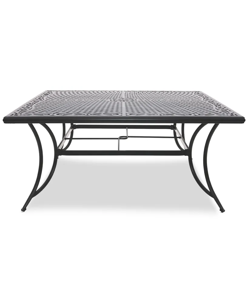 Wythburn Mix and Match 64" Square Cast Aluminum Outdoor Dining Table