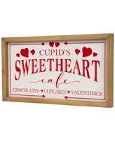 Northlight 15.75" Cupid's Sweetheart Cafe Valentine's Day Wall Sign