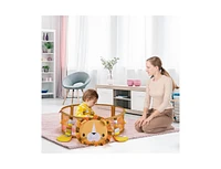 4-in-1 Baby Play Gym with Soft Padding Mat and Arch Design