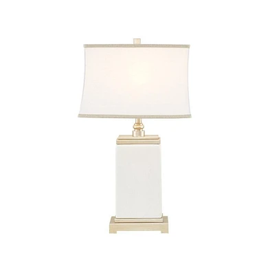 Home Outfitters White/Gold Table Lamp