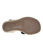 Easy Spirit Women's Shandra Ankle Strap Round Toe Wedge Sandals