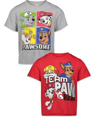 Paw Patrol Rocky Rubble Marshall 2 Pack T-Shirts Toddler| Child Boys