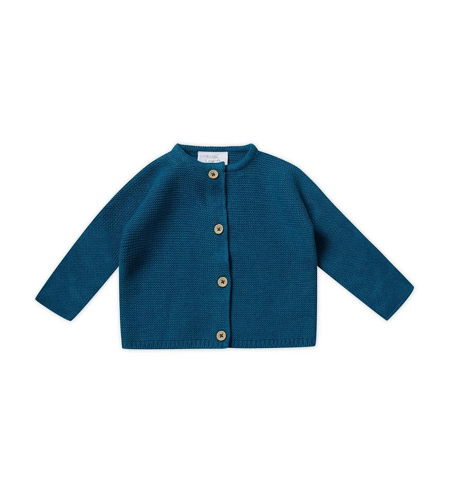 Stellou & Friends 100% Cotton Cardigan Sweater for Toddler, Child Unisex