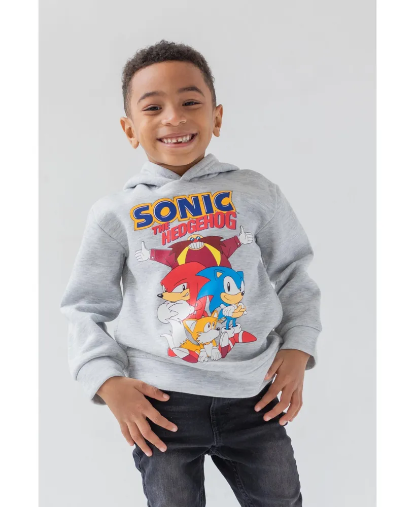 Sega Sonic the Hedgehog Tails Knuckles Hoodie Toddler |Child Boys